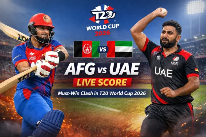 AFG vs UAE LIVE Score Must-Win Clash in T20 World Cup 2026