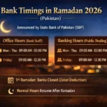 Bank Timings in Ramadan 2026 (Pakistan)