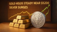 Gold Holds Steady Near $5200 as Silver Surges