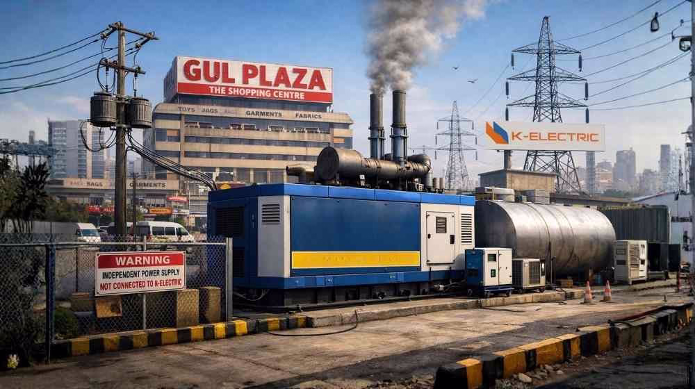 Gul Plaza Gas Generator Not Linked to K-Electric