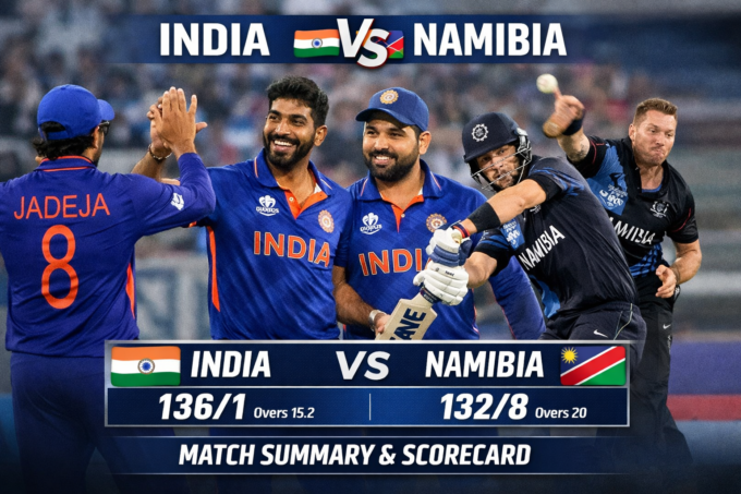 India National Cricket Team vs Namibia National Cricket Team