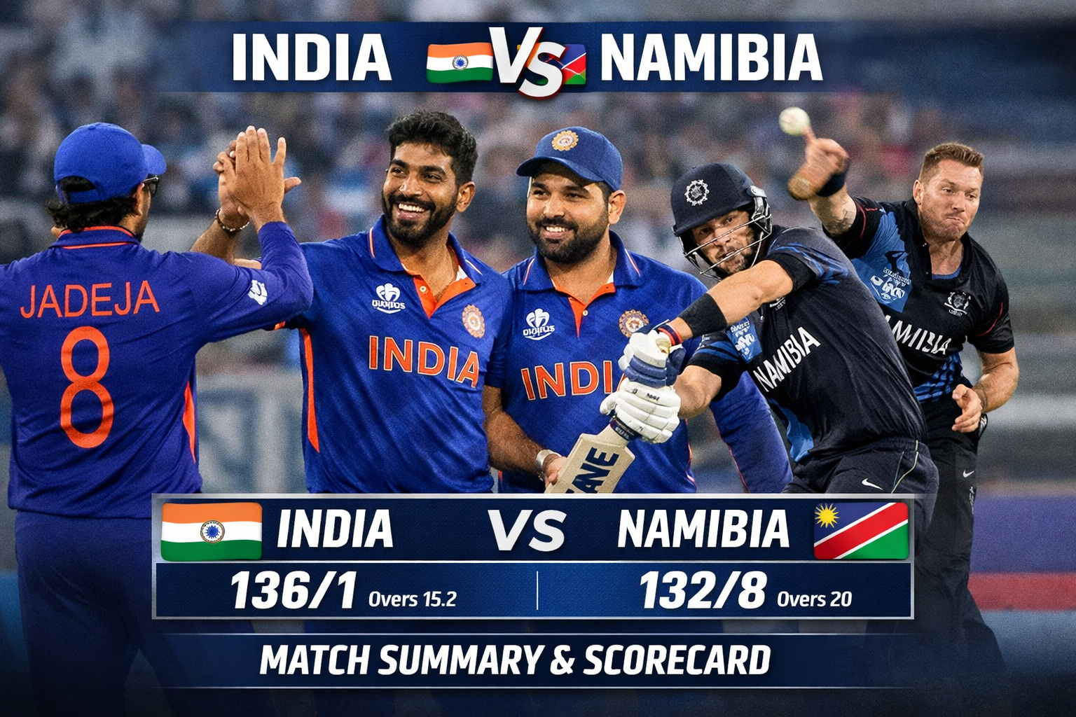 India National Cricket Team vs Namibia National Cricket Team
