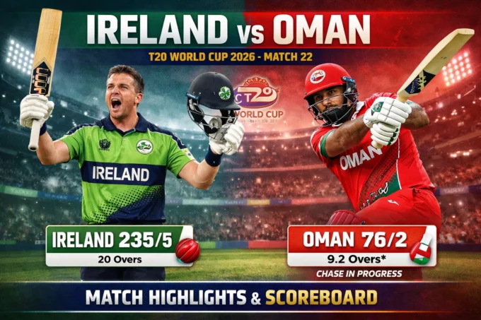 Ireland vs Oman T20 World Cup 2026