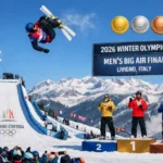 Olympic Air Show Mens Freestyle Skiing Big Air Final