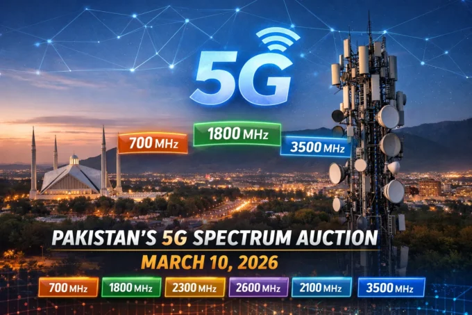 Pakistan Finalizes 5G Auction Framework, Bidding Set for March 10, 2026