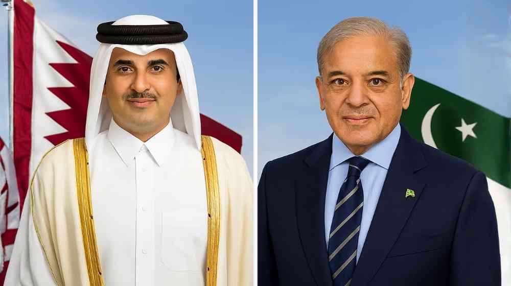 Qatar Lauds PM Shehbaz's Visit in Call with Ishaq Dar