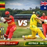 Zimbabwe National Cricket Team vs Australia National Cricket Team