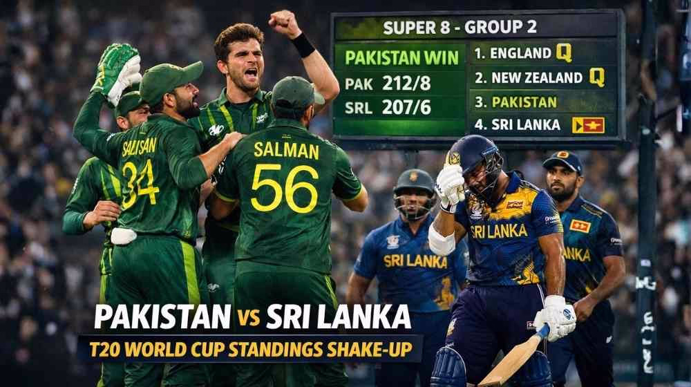 Pakistan vs Sri Lanka Standings