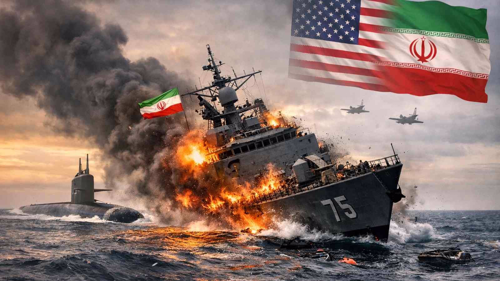 US Sinks Iranian Frigate IRIS Dena, Tehran Warns